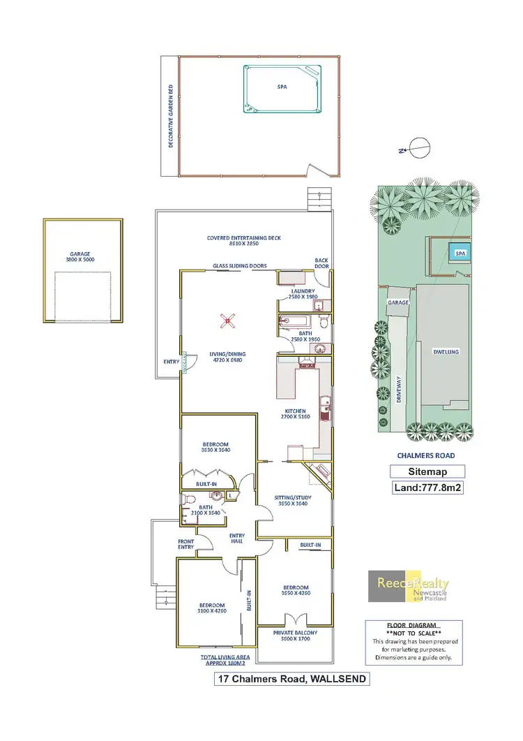 Floorplan of Homely house listing, 17 Chalmers Road, Wallsend NSW 2287