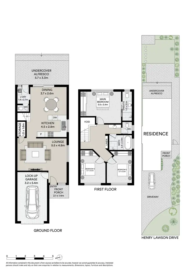 Floorplan of Homely semi-detached listing, 2/674a Henry Lawson Drive, East Hills NSW 2213