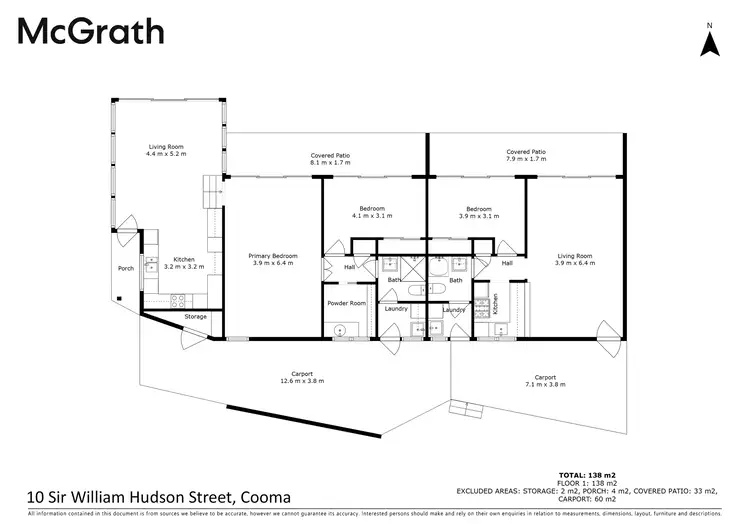 Floorplan of Homely unit listing, 10 Sir William Hudson Street, Cooma NSW 2630
