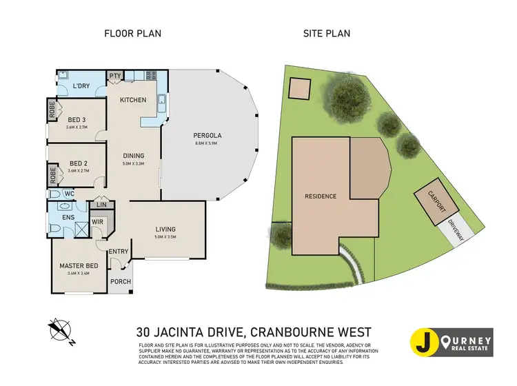 Floorplan of Homely house listing, 30 Jacinta Drive, Cranbourne West VIC 3977