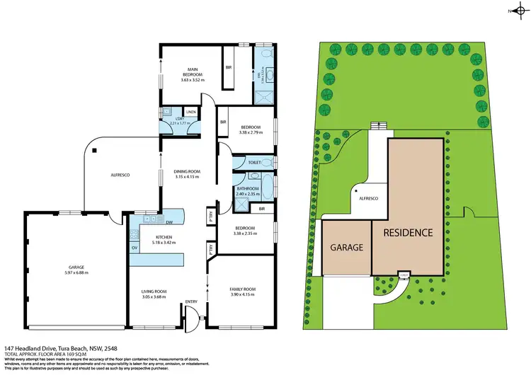 Floorplan of Homely house listing, 147 Headland Drive, Tura Beach NSW 2548