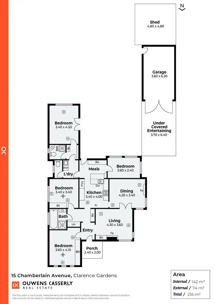 Floorplan of Homely house listing, 15 Chamberlain Avenue, Clarence Gardens SA 5039