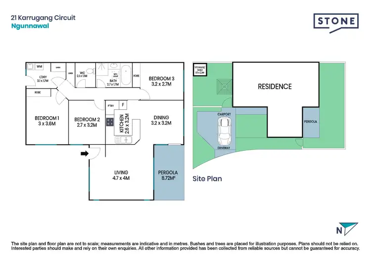 Floorplan of Homely house listing, 21 Karrugang Circuit, Ngunnawal ACT 2913