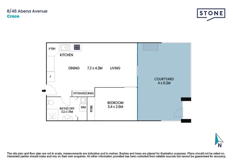 Floorplan of Homely unit listing, 8/48 Abena Avenue, Crace ACT 2911