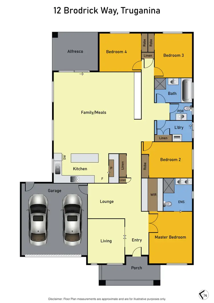 Floorplan of Homely house listing, 12 Brodrick Way, Truganina VIC 3029
