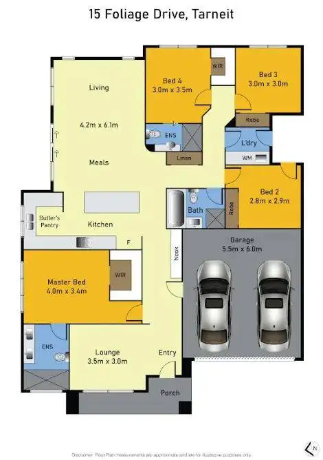 Floorplan of Homely house listing, 15 Foliage Drive, Tarneit VIC 3029