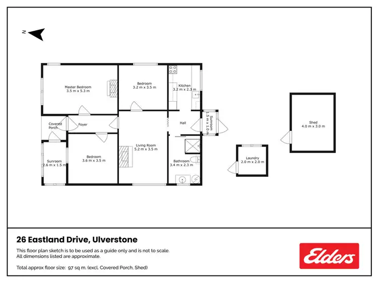 Floorplan of Homely house listing, 26 Eastland Drive, Ulverstone TAS 7315