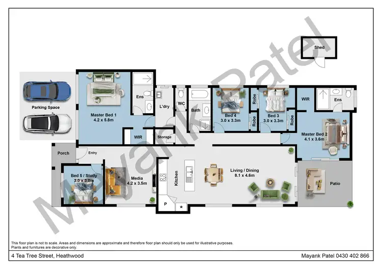 Floorplan of Homely house listing, 4 Tea Tree Street, Heathwood QLD 4110