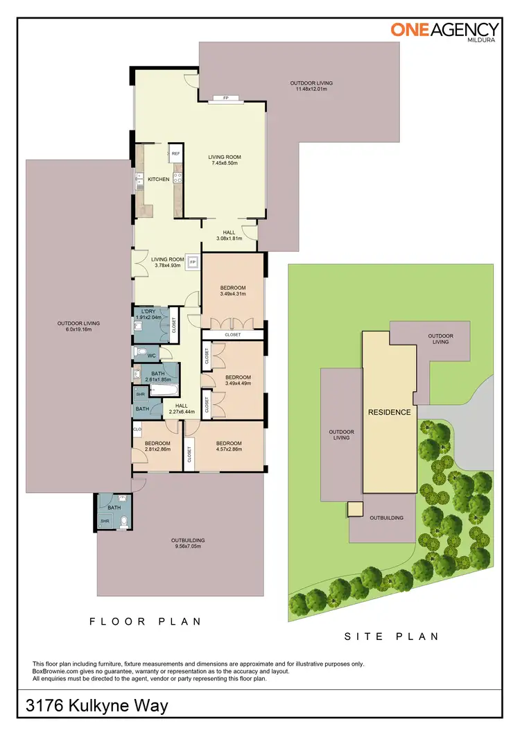 Floorplan of Homely house listing, 3176 Kulkyne Way, Colignan VIC 3494