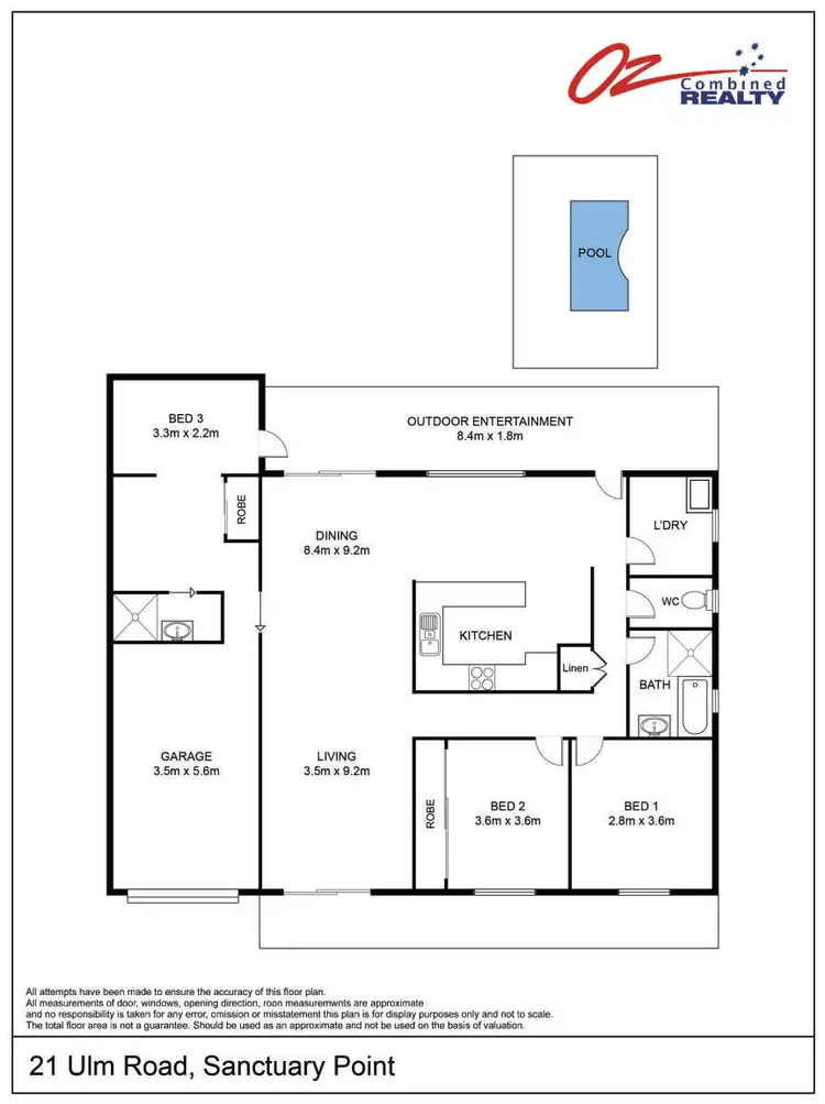 Floorplan of Homely house listing, 21 Ulm Road, Sanctuary Point NSW 2540