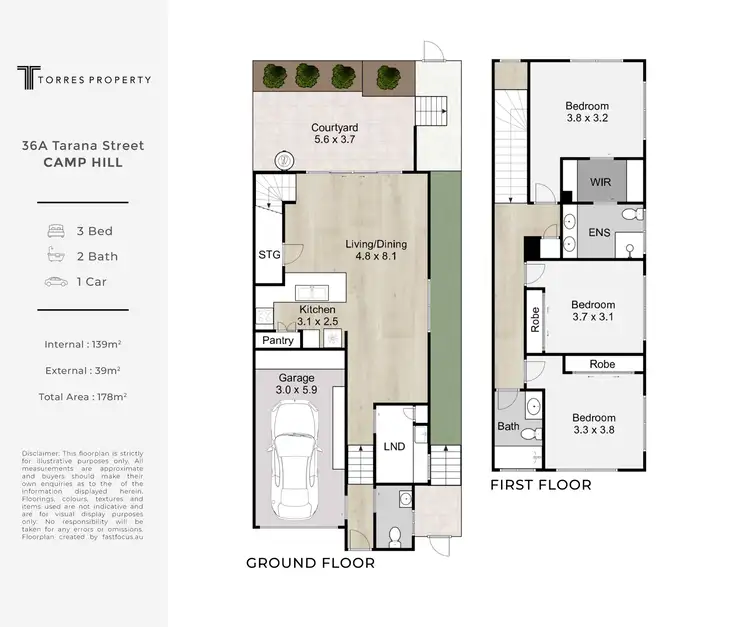 Floorplan of Homely house listing, 36A Tarana Street, Camp Hill QLD 4152
