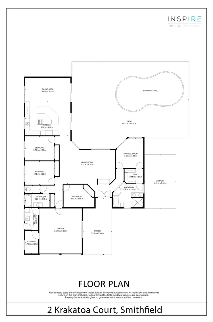Floorplan of Homely house listing, 2 Krakatoa Close, Smithfield QLD 4878