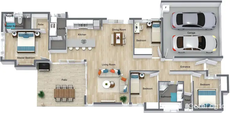 Floorplan of Homely house listing, 28 Barratta Circle, Trinity Park QLD 4879