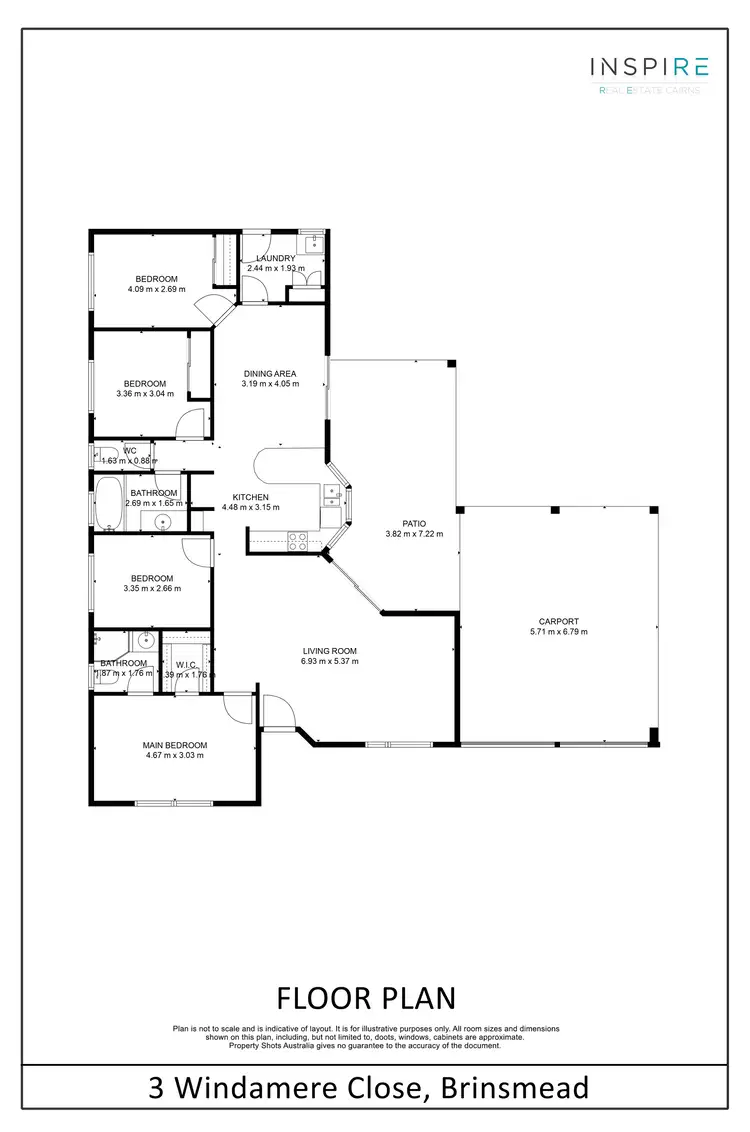Floorplan of Homely house listing, 3 Windamere Close, Brinsmead QLD 4870