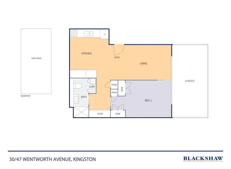 Floorplan of Homely apartment listing, 30/47 Wentworth Avenue, Kingston ACT 2604