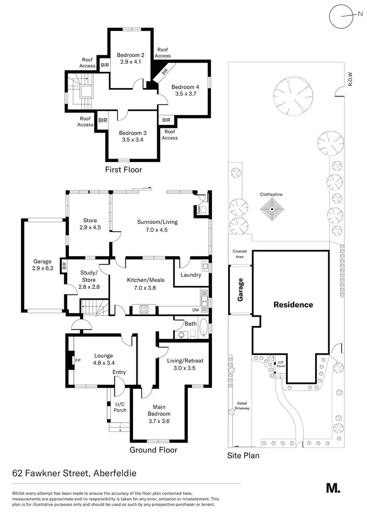 Floorplan of Homely house listing, 62 Fawkner Street, Aberfeldie VIC 3040