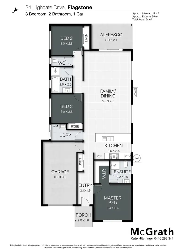 Floorplan of Homely house listing, 24 Highgate Drive, Flagstone QLD 4280