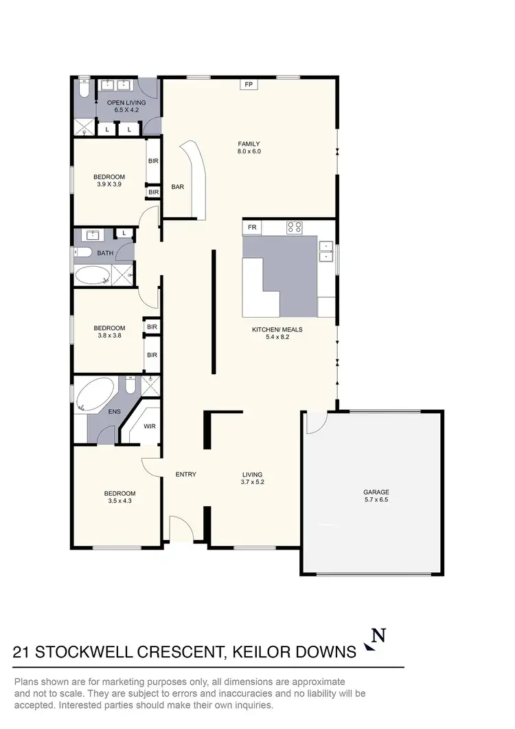 Floorplan of Homely house listing, 21 Stockwell Crescent, Keilor Downs VIC 3038