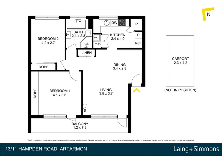 Floorplan of Homely apartment listing, 13/11 Hampden Road, Artarmon NSW 2064