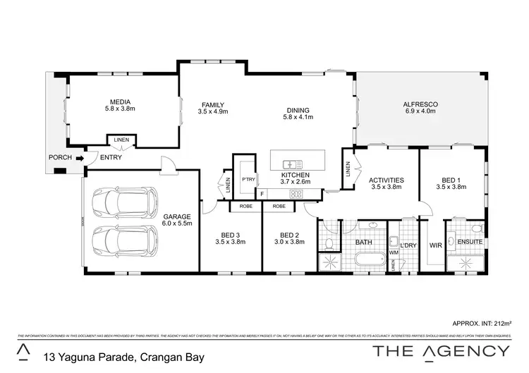 Floorplan of Homely house listing, 13 Yaguna Parade, Crangan Bay NSW 2259
