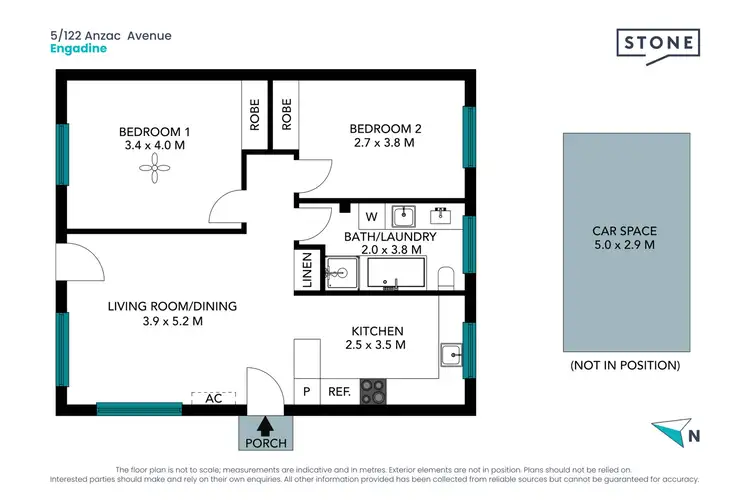 Floorplan of Homely villa listing, 5/122 Anzac Avenue, Engadine NSW 2233