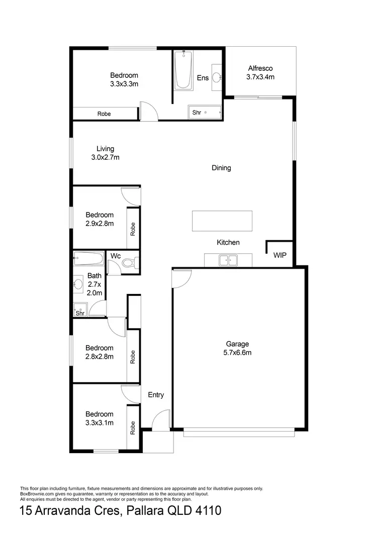 Floorplan of Homely house listing, 15 Arravanda Street, Pallara QLD 4110