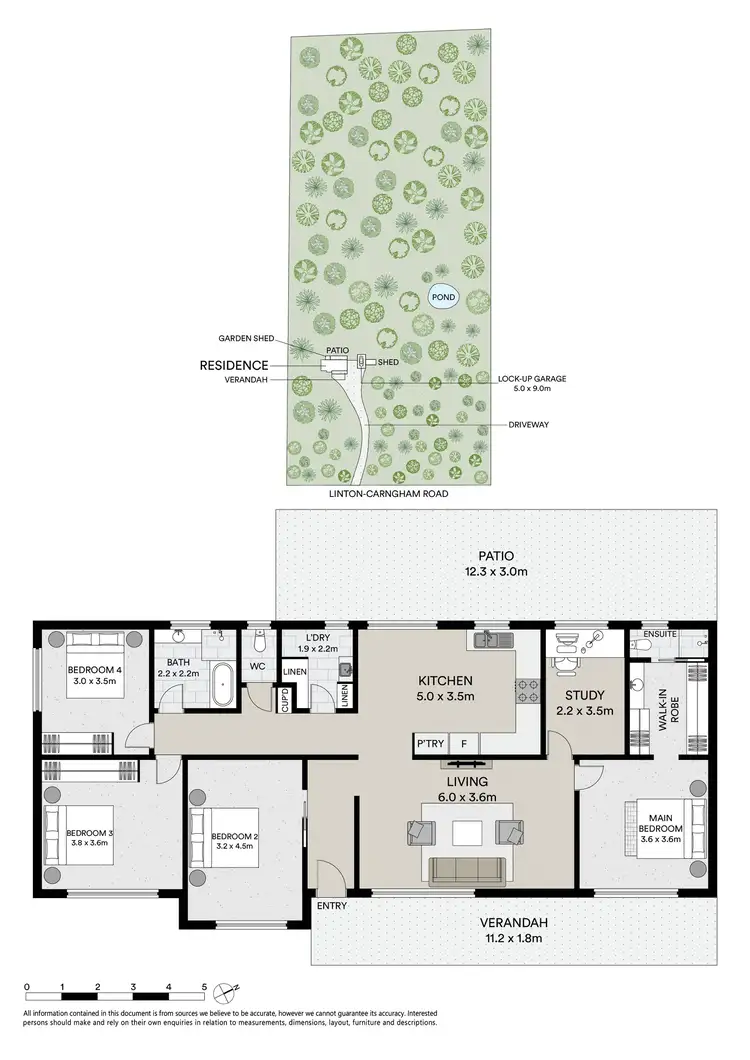 Floorplan of Homely house listing, 55 Linton-Carngham Road, Linton VIC 3360