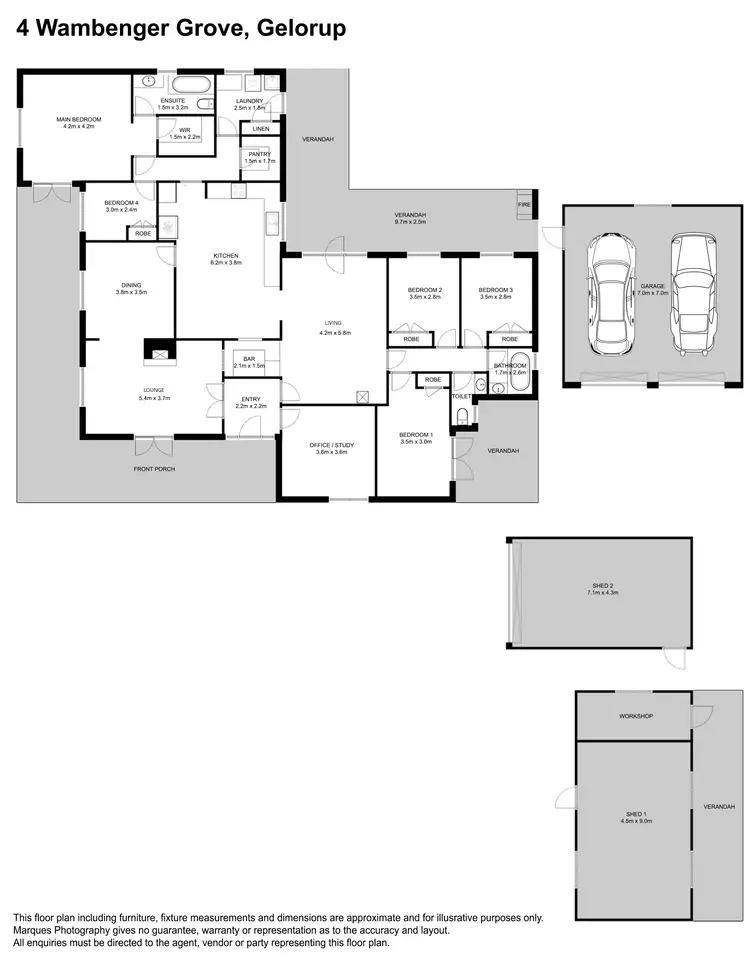 Floorplan of Homely house listing, 4 Wambenger Grove, Gelorup WA 6230