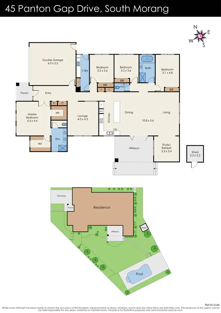 Floorplan of Homely house listing, 45 Panton Gap Drive, South Morang VIC 3752