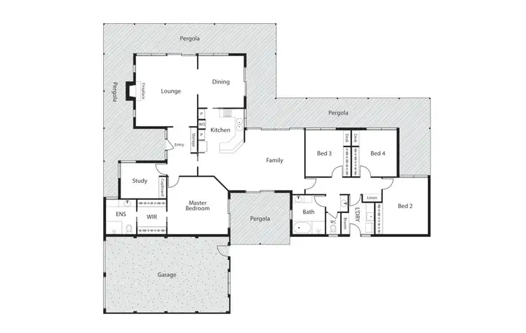 Floorplan of Homely house listing, 3 Seitz Place, Isaacs ACT 2607
