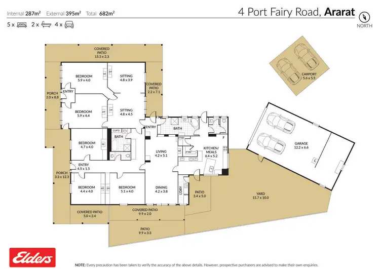 Floorplan of Homely house listing, 4 Port Fairy Road, Ararat VIC 3377