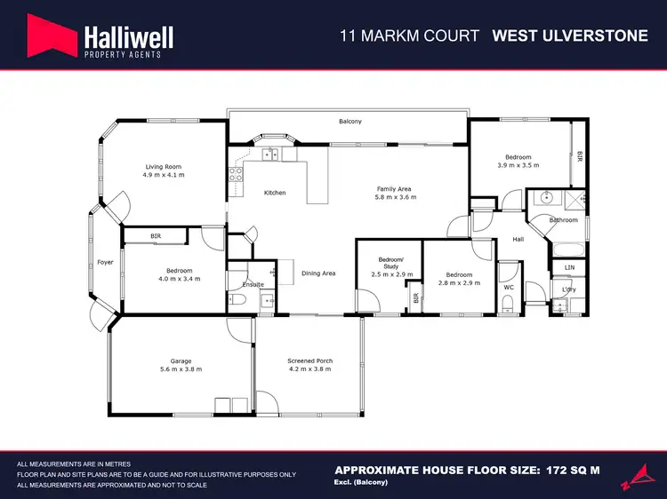 Floorplan of Homely house listing, 11 Markm Court, West Ulverstone TAS 7315