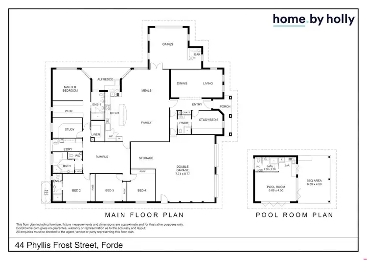 Floorplan of Homely house listing, 44 Phyllis Frost Street, Forde ACT 2914