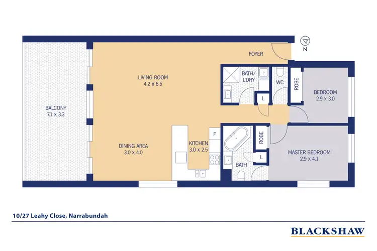 Floorplan of Homely apartment listing, 10/27 Leahy Close, Narrabundah ACT 2604
