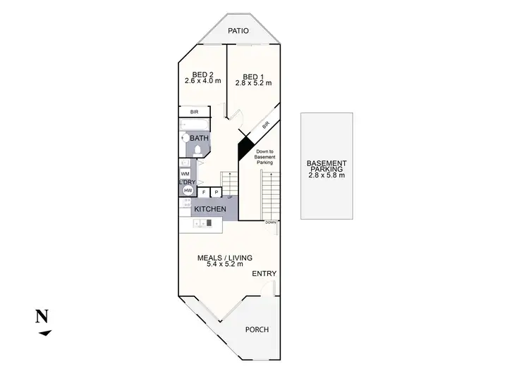 Floorplan of Homely apartment listing, 89/13-15 Hewish Road, Croydon VIC 3136