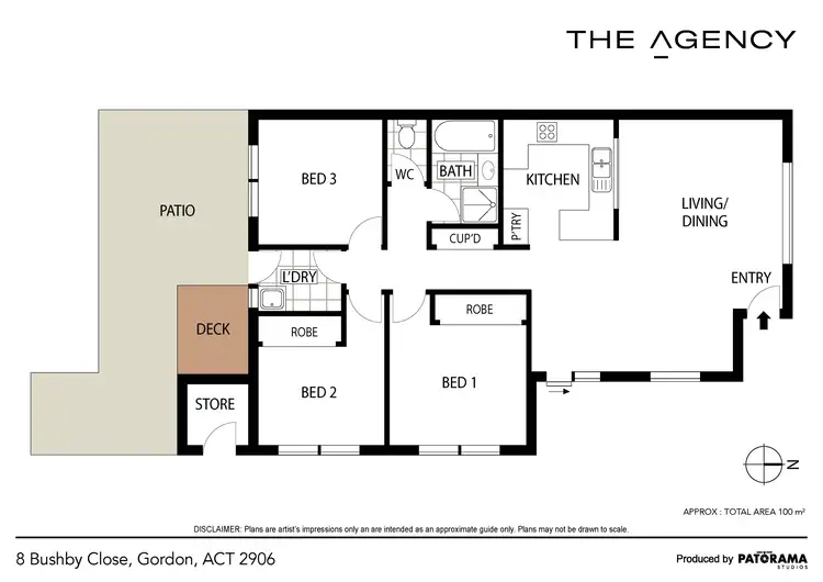 Floorplan of Homely house listing, 8 Bushby Close, Gordon ACT 2906