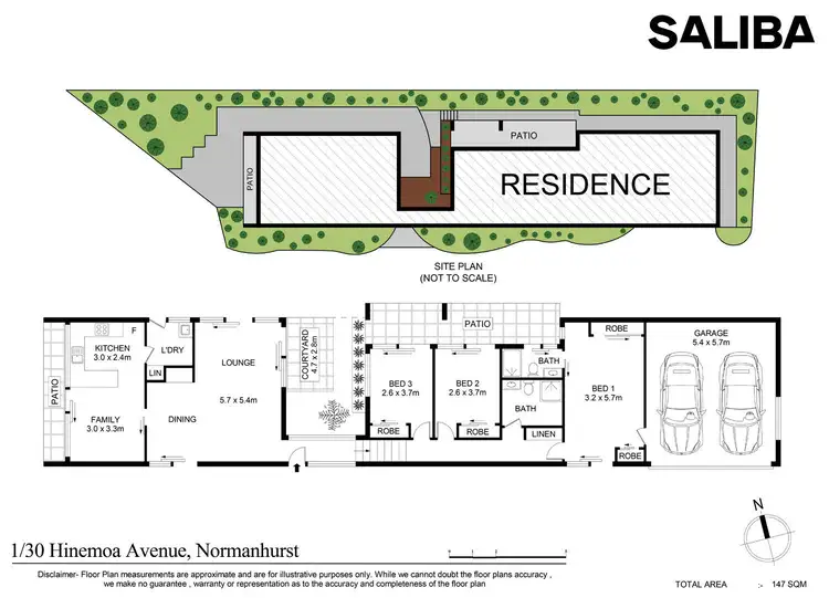 Floorplan of Homely townhouse listing, 1/30 Hinemoa Avenue, Normanhurst NSW 2076