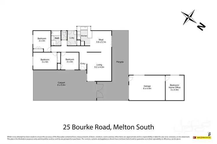 Floorplan of Homely house listing, 25 Bourke Road, Melton South VIC 3338