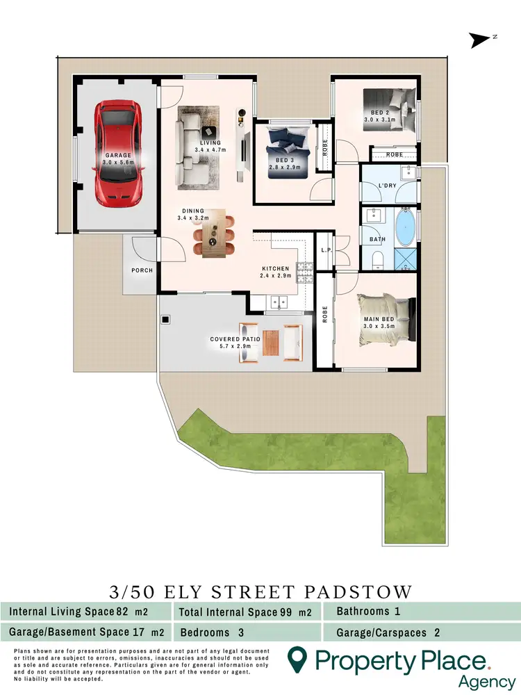 Floorplan of Homely villa listing, 3/50 Ely Street, Revesby NSW 2212