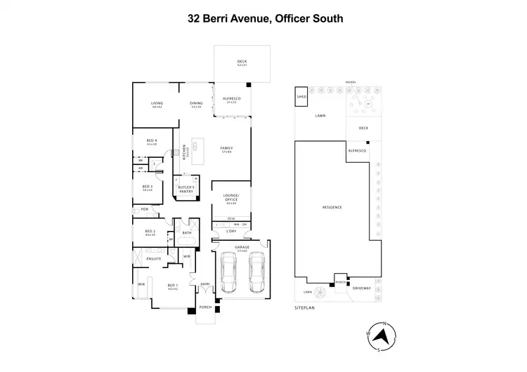 Floorplan of Homely house listing, 32 Berri Avenue, Officer South VIC 3809