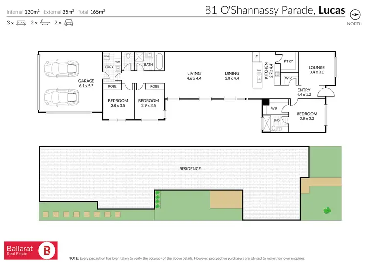 Floorplan of Homely house listing, 81 Oshannassy Parade, Lucas VIC 3350