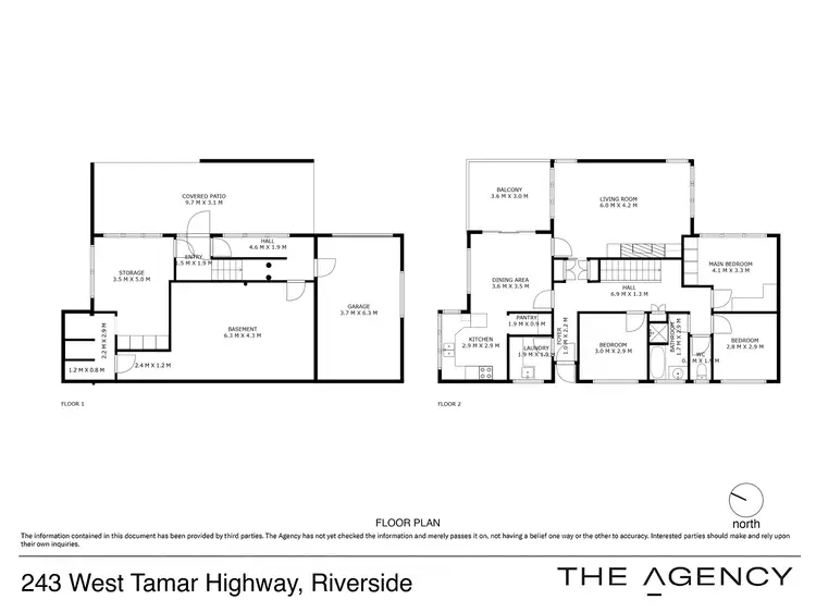 Floorplan of Homely house listing, 243 West Tamar Road, Riverside TAS 7250