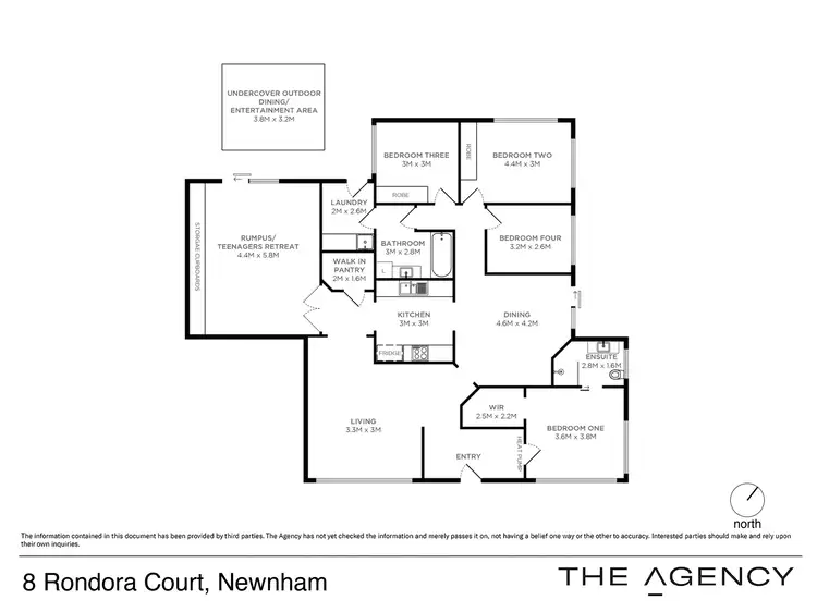 Floorplan of Homely house listing, 8 Rondora Court, Newnham TAS 7248
