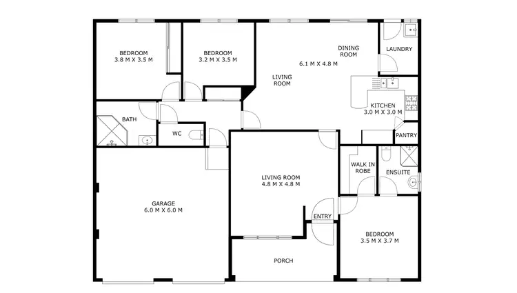 Floorplan of Homely townhouse listing, 17/92 Casey Crescent, Calwell ACT 2905