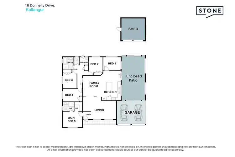 Floorplan of Homely house listing, 16 Donnelly Drive, Kallangur QLD 4503