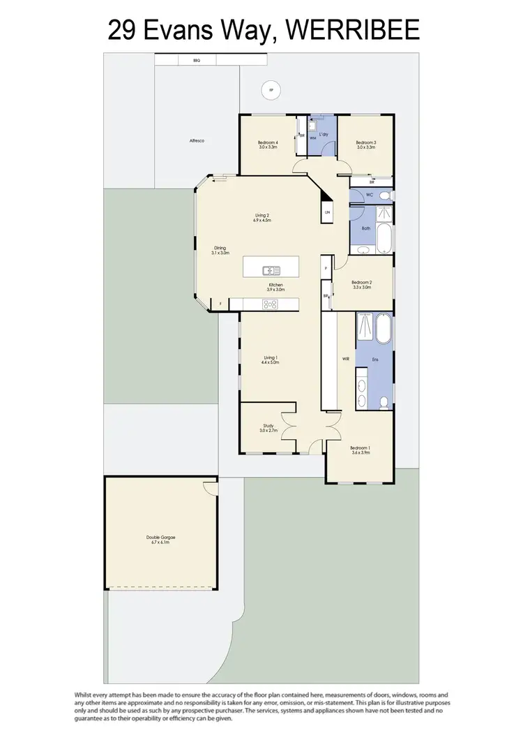 Floorplan of Homely house listing, 29 Evans Way, Werribee VIC 3030