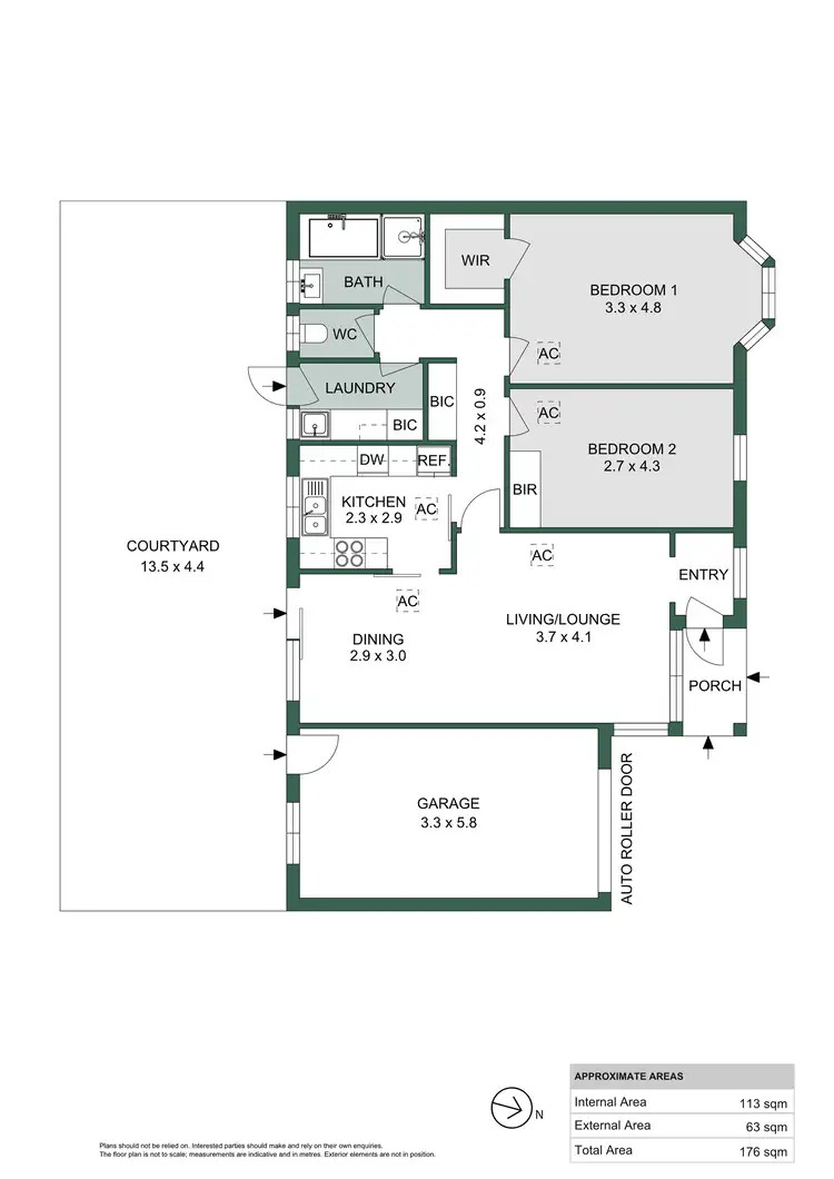 Floorplan of Homely unit listing, 2/13 Orient Road, Kensington Gardens SA 5068