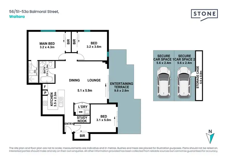 Floorplan of Homely apartment listing, 56/51-53A Balmoral Street, Waitara NSW 2077