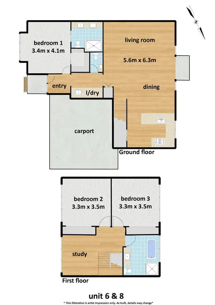 Floorplan of Homely house listing, 6/2414 Warburton Highway, Yarra Junction VIC 3797