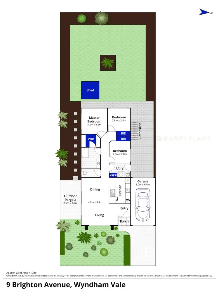 Floorplan of Homely house listing, 9 Brighton Avenue, Wyndham Vale VIC 3024